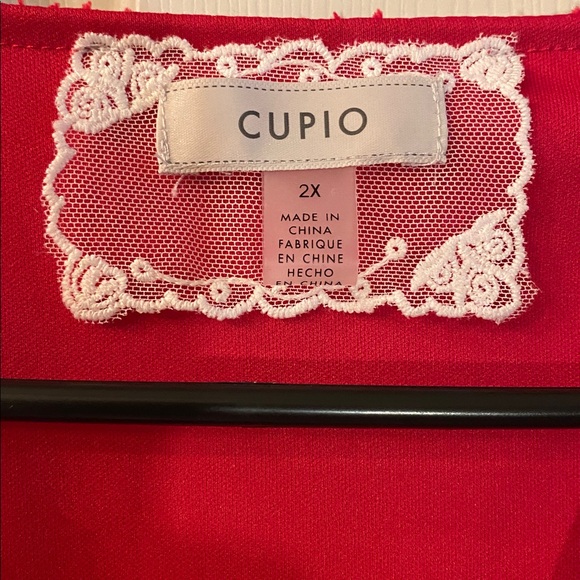 Cupio Fuchsia Pink Lace Blouse Top - Picture 11 of 12